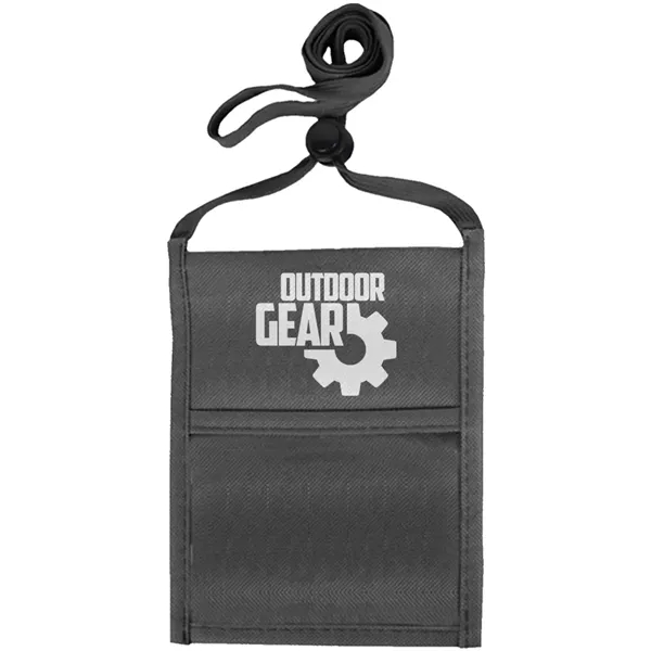 Single pocket neck wallet with adjustable lanyard.... from ASI 39552 BEL Promo