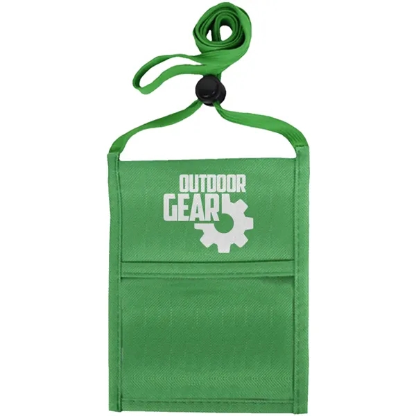 Single pocket neck wallet with adjustable lanyard.... from ASI 39552 BEL Promo