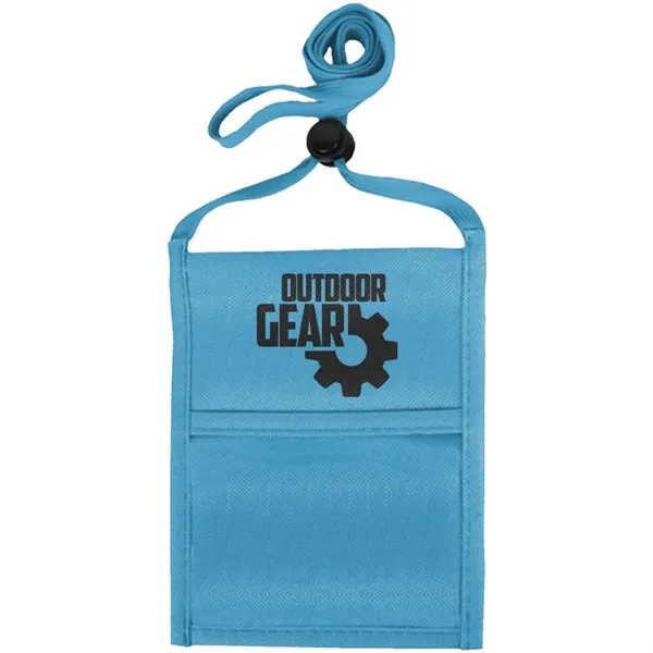 Single pocket neck wallet with adjustable lanyard.... from ASI 39552 BEL Promo