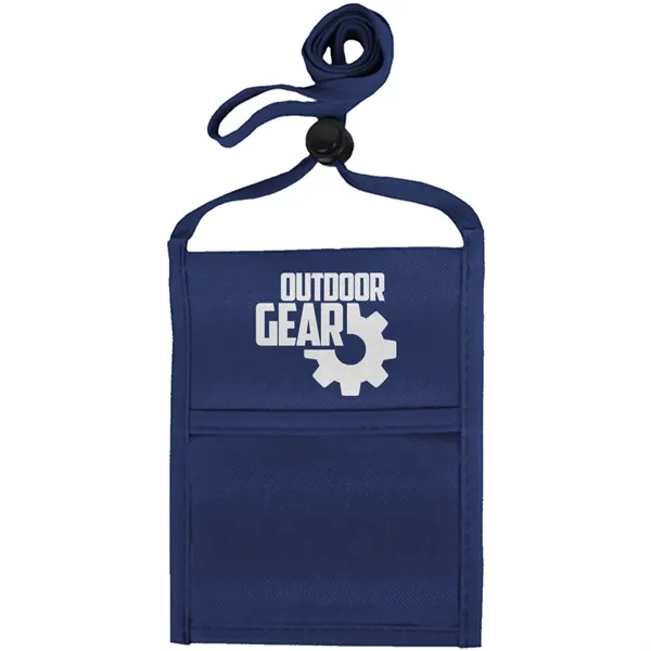 Single pocket neck wallet with adjustable lanyard.... from ASI 39552 BEL Promo