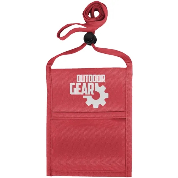 Single pocket neck wallet with adjustable lanyard.... from ASI 39552 BEL Promo