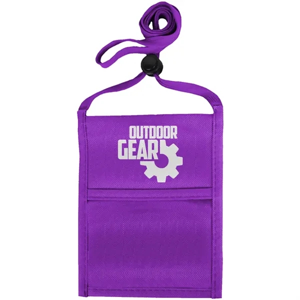 Single pocket neck wallet with adjustable lanyard.... from ASI 39552 BEL Promo