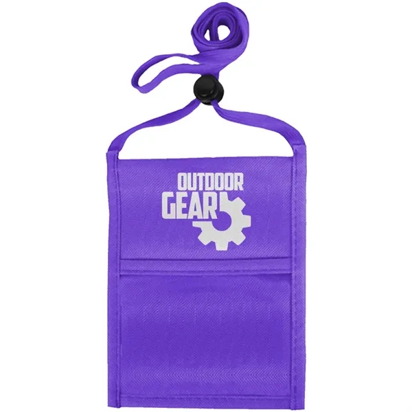 Single pocket neck wallet with adjustable lanyard.... from ASI 39552 BEL Promo