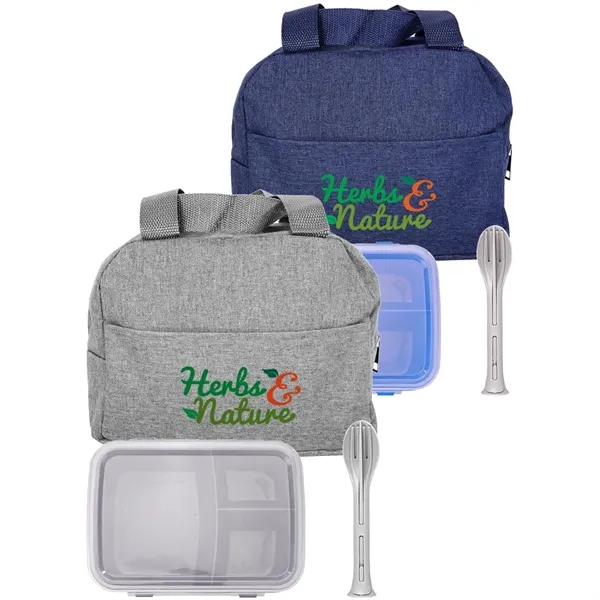 Lunch cooler with clip-top container, fork, knife and spoon.... from ASI 39552 BEL Promo