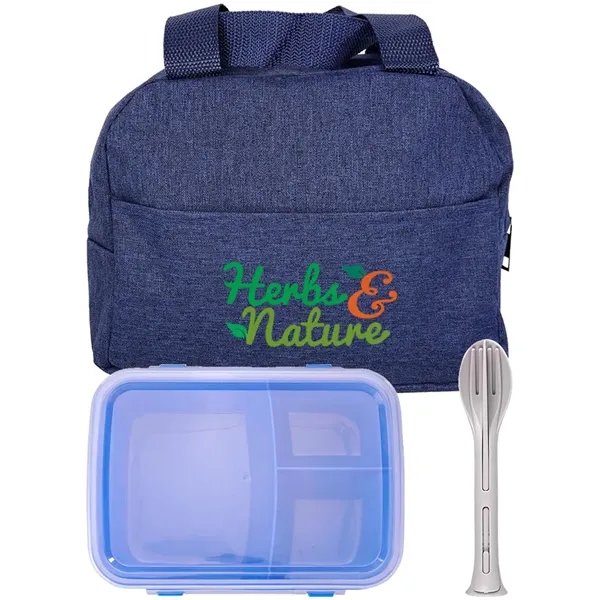 Lunch cooler with clip-top container, fork, knife and spoon.... from ASI 39552 BEL Promo