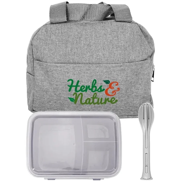 Lunch cooler with clip-top container, fork, knife and spoon.... from ASI 39552 BEL Promo