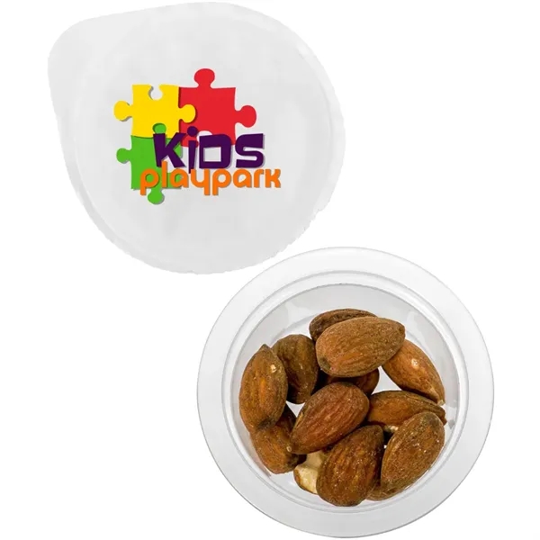 Small full color plastic cup filled with candy or snack fills.... from ASI 39552 BEL Promo