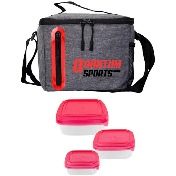 9" x 6.5" x 7.5" cooler bag with square portion control... from ASI 39552 BEL Promo