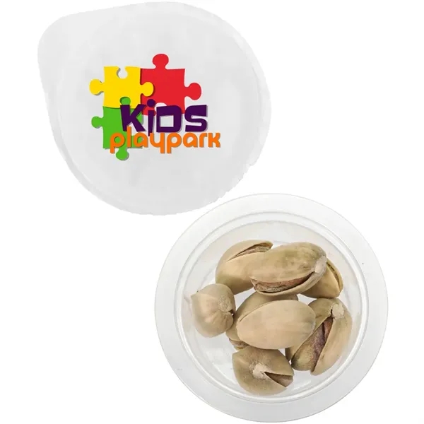 Small full color plastic cup filled with candy or snack fills.... from ASI 39552 BEL Promo