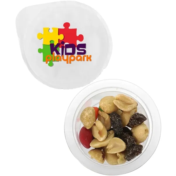 Small full color plastic cup filled with candy or snack fills.... from ASI 39552 BEL Promo