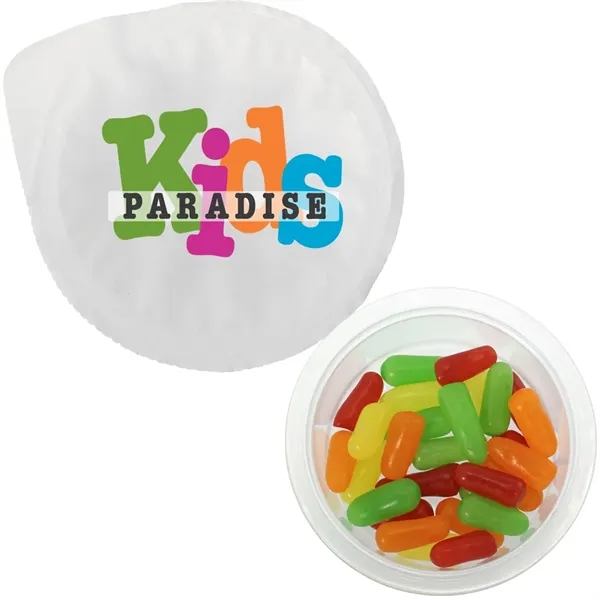 Large full color cup filled with candy.... from ASI 39552 BEL Promo