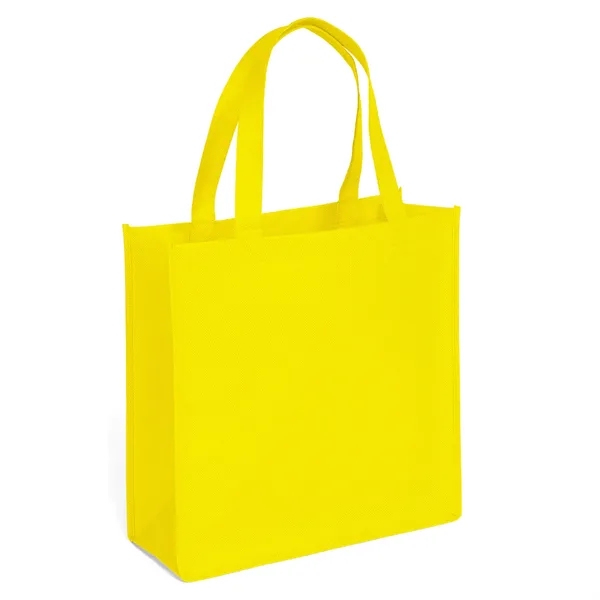 Non-Woven Polypropylene Tote with strong stitched seams and side/bottom gussets.... from ASI 37940 Bag Makers Inc