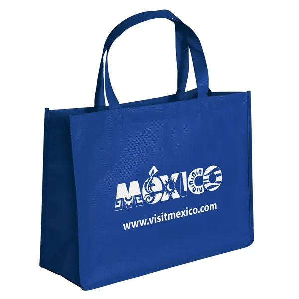Non-Woven Polypropylene Tote with strong stitched seams and side/bottom gussets.... from ASI 37940 Bag Makers Inc