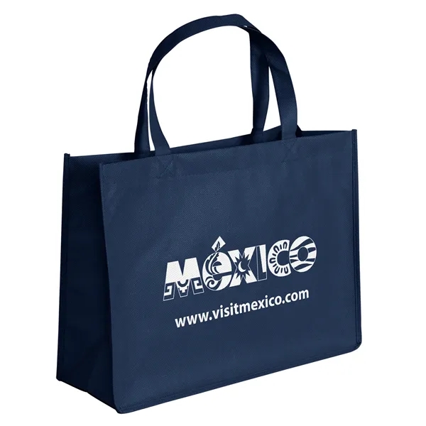 Non-Woven Polypropylene Tote with strong stitched seams and side/bottom gussets.... from ASI 37940 Bag Makers Inc