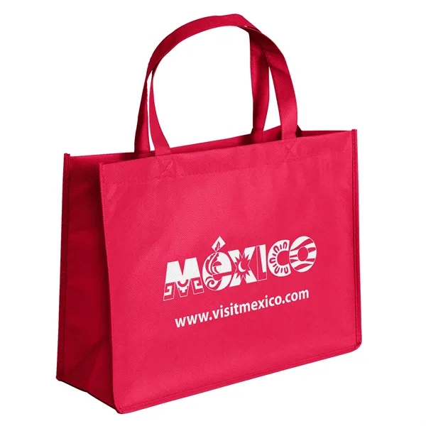 Non-Woven Polypropylene Tote with strong stitched seams and side/bottom gussets.... from ASI 37940 Bag Makers Inc