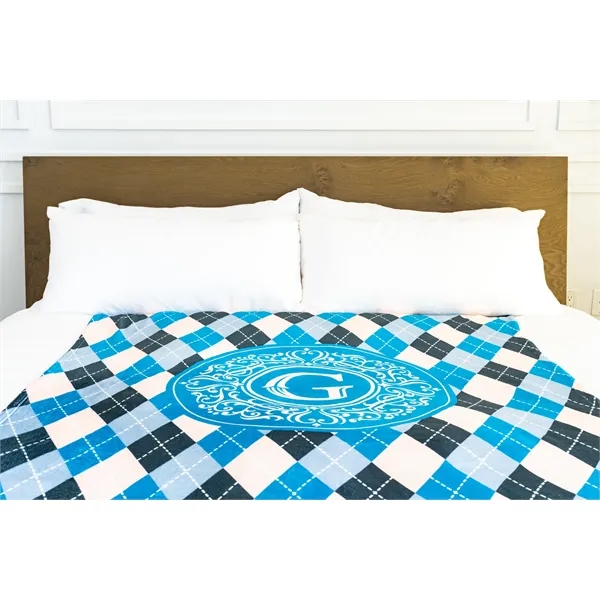 Soft and warm 220gsm 50" x 60" sublimated blanket, 100% polyester.... from ASI 73520 Neet Feet / Kanata Blanket