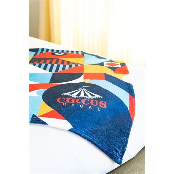 Soft and warm 30" x 40" sublimated blanket, 100% polyester.... from ASI 73520 Neet Feet / Kanata Blanket