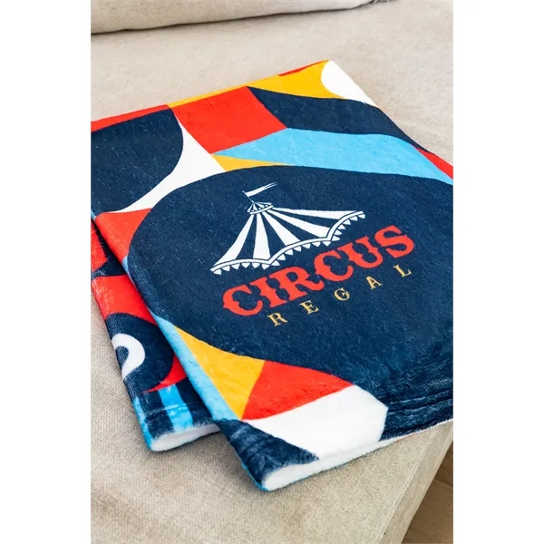 Soft and warm 30" x 40" sublimated blanket, 100% polyester.... from ASI 73520 Neet Feet / Kanata Blanket