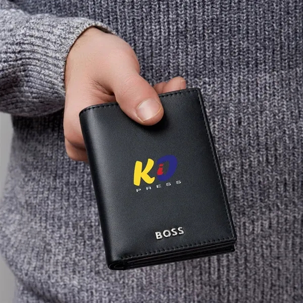 The Hugo Boss® Classic Smooth Trifold Card Holder is characterized by... from ASI 84592 St Regis Group