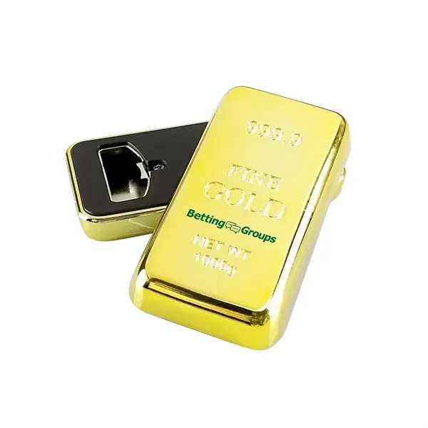 Gold bar bottle opener magnet... from ASI 31517 Admart Products / Admart Line