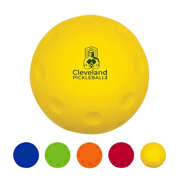 2.5" pickleball shaped stress reliever.... from ASI 63549 Jornik Manufacturing Corp