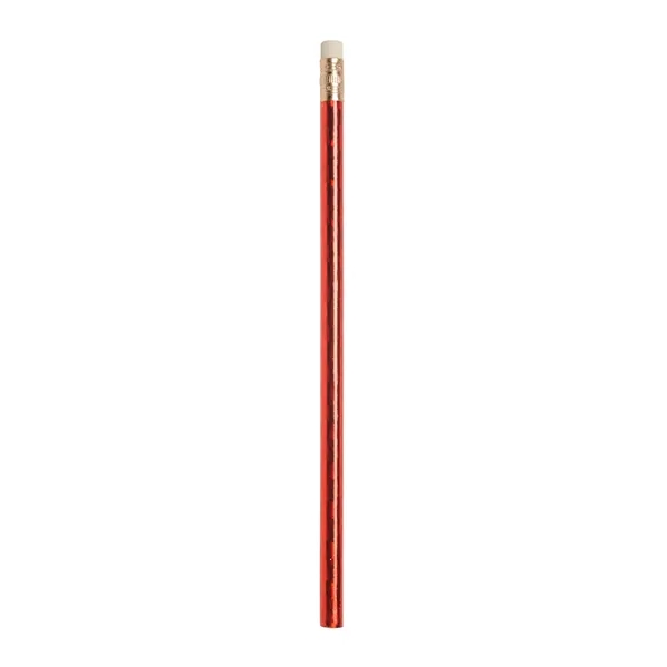 Prismatic foil wrap round wooden pencil with imprint... from ASI 37218 Athena Promo (tm)