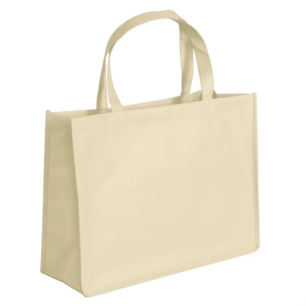 Non-Woven Polypropylene Tote with strong stitched seams and side/bottom gussets.... from ASI 37940 Bag Makers Inc