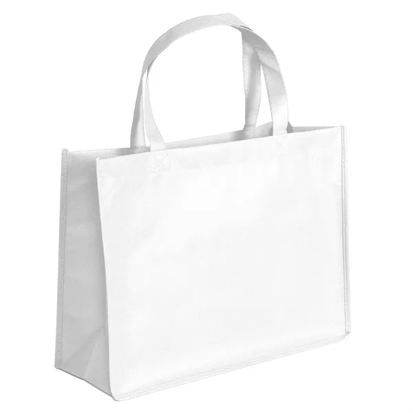 Non-Woven Polypropylene Tote with strong stitched seams and side/bottom gussets.... from ASI 37940 Bag Makers Inc