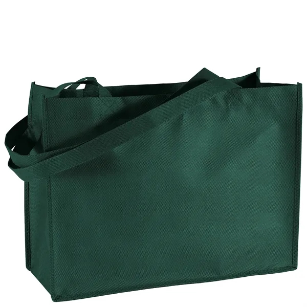 Non-Woven Polypropylene Tote with strong stitched seams and side/bottom gussets.... from ASI 37940 Bag Makers Inc