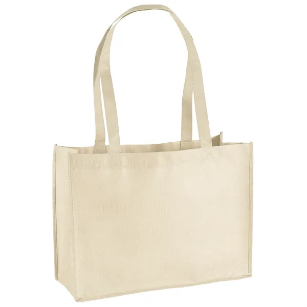 Non-Woven Polypropylene Tote with strong stitched seams and side/bottom gussets.... from ASI 37940 Bag Makers Inc