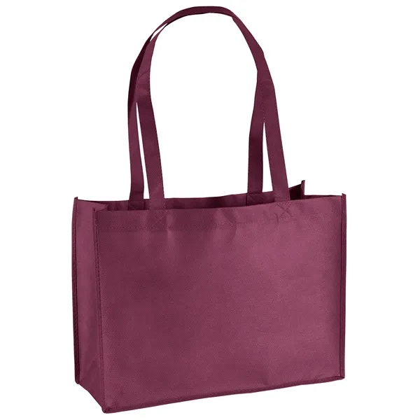 Non-Woven Polypropylene Tote with strong stitched seams and side/bottom gussets.... from ASI 37940 Bag Makers Inc