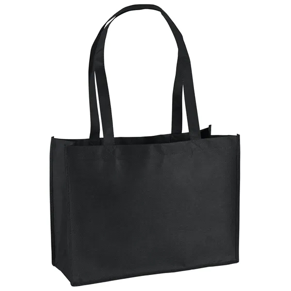 Non-Woven Polypropylene Tote with strong stitched seams and side/bottom gussets.... from ASI 37940 Bag Makers Inc