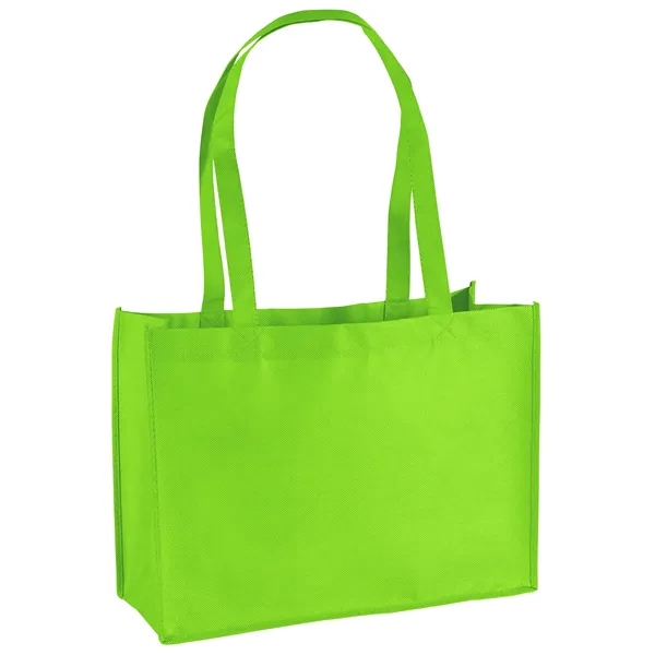 Non-Woven Polypropylene Tote with strong stitched seams and side/bottom gussets.... from ASI 37940 Bag Makers Inc