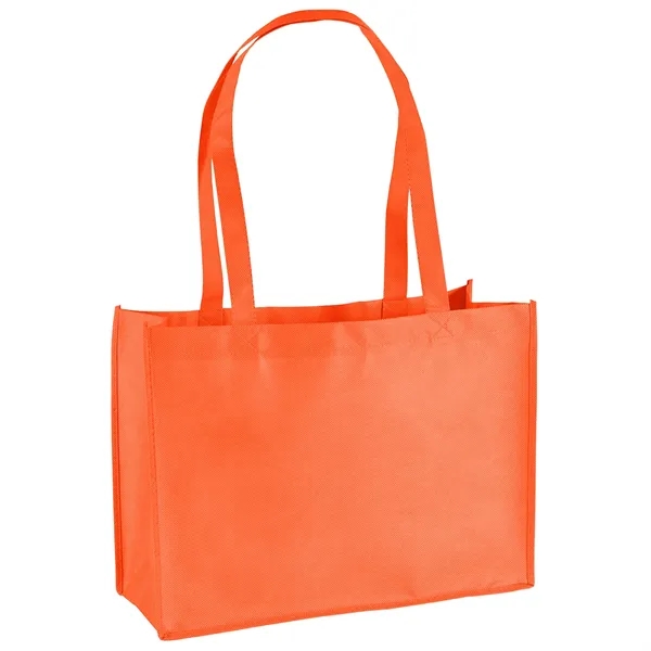 Non-Woven Polypropylene Tote with strong stitched seams and side/bottom gussets.... from ASI 37940 Bag Makers Inc