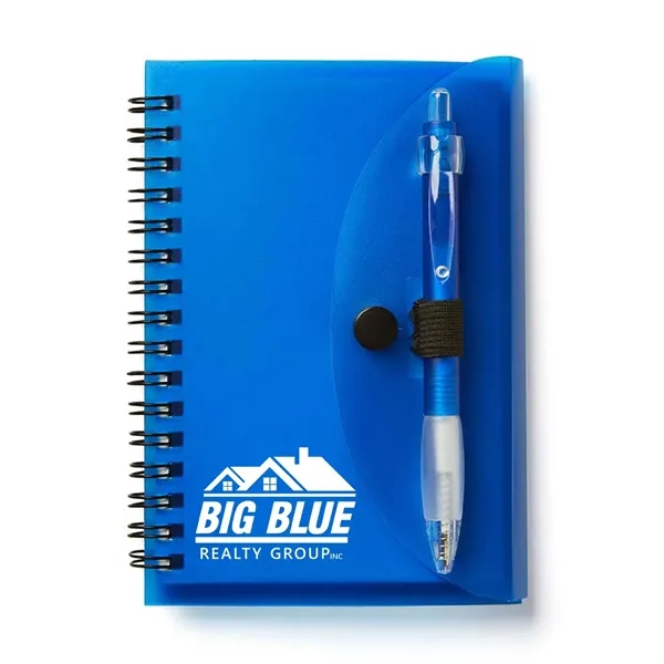 4 1/4" x 5 3/8" 80-page spiral notebook with Cardinal pen.... from ASI 63549 Jornik Manufacturing Corp / Jornik