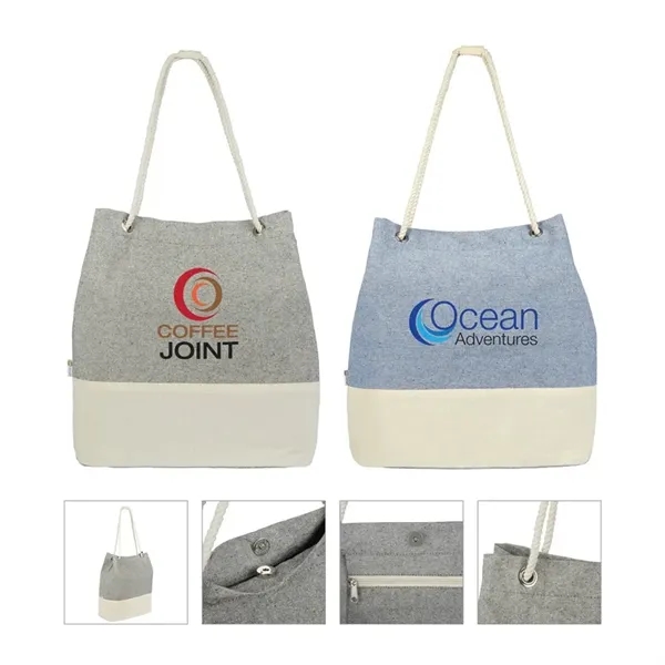 Renew I 10 oz. Recycled Cotton Tote Bag... from ASI 67866 Logomark/Valumark