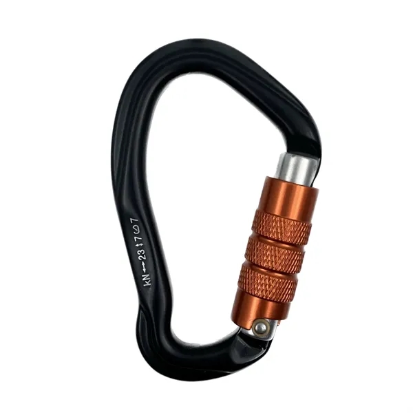 B Ring twist gate aluminum carabiner plus laser engraving on 1... from ASI 37218 Athena Promo (tm)