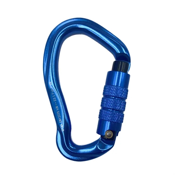 B Ring twist gate aluminum carabiner plus laser engraving on 1... from ASI 37218 Athena Promo (tm)