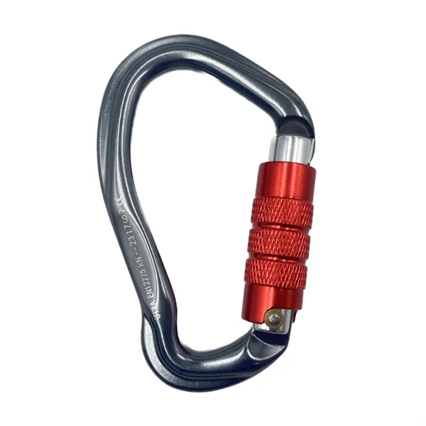 B Ring twist gate aluminum carabiner plus laser engraving on 1... from ASI 37218 Athena Promo (tm)