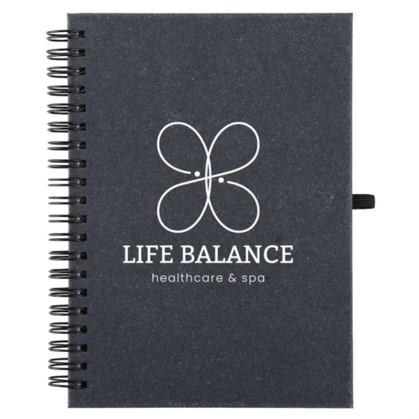 5" x 7" bonded leather spiral notebook with 75 sheets of... from ASI 52840 Evans Manufacturing