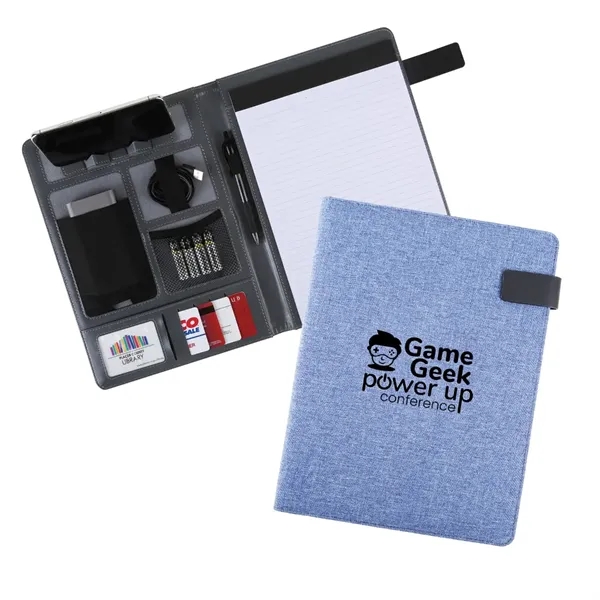 Travel tech organizer with FSC paper and magnetic closure.... from ASI 52840 Evans Manufacturing