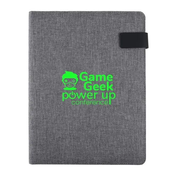 Travel tech organizer with FSC paper and magnetic closure.... from ASI 52840 Evans Manufacturing