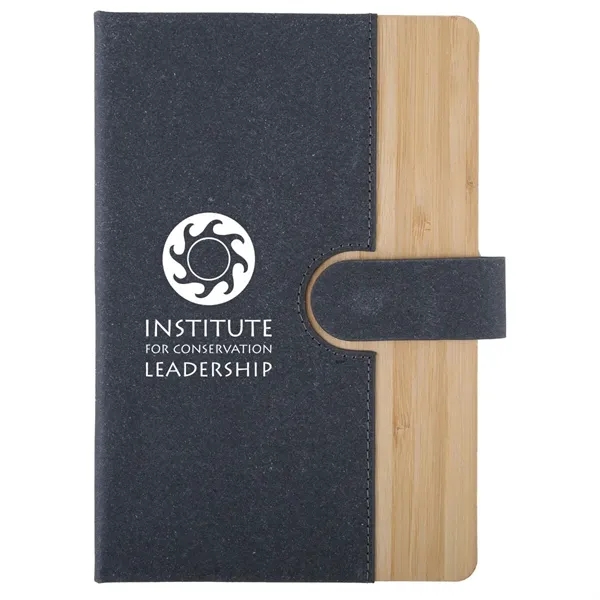 Bamboo journal with magnetic closure, ribbon bookmark and 80 sheets of... from ASI 52840 Evans Manufacturing