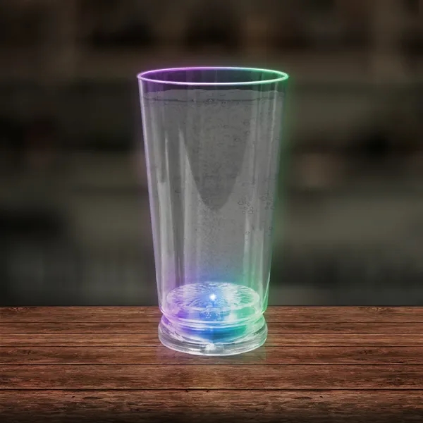 16 oz. clear plastic pint glass with your choice of LED... from ASI 42016 Brighter Promotions Inc