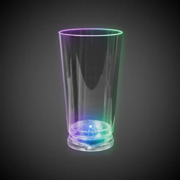 16 oz. clear plastic pint glass with your choice of LED... from ASI 42016 Brighter Promotions Inc