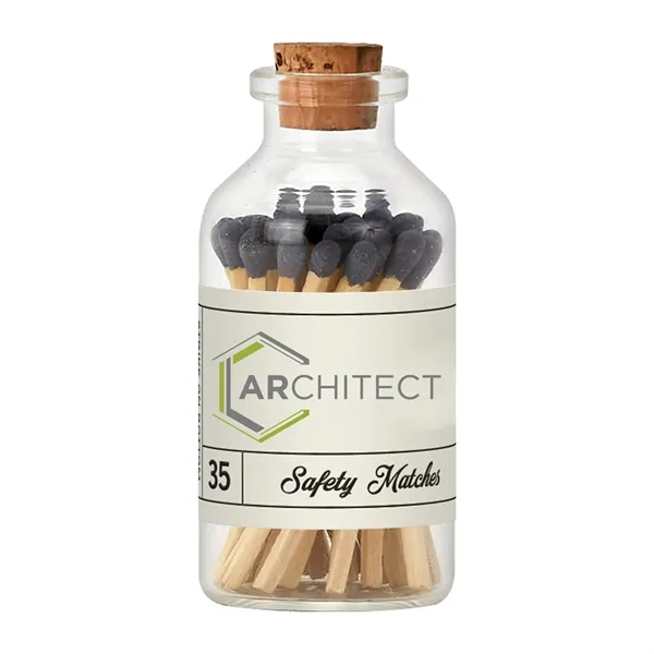 The matches come in an adorable glass container with a cork... from ASI 62088 IDProductsource