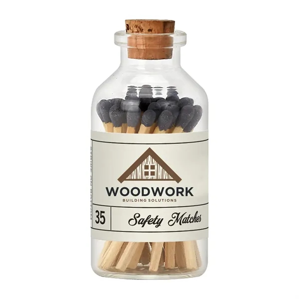 The matches come in an adorable glass container with a cork... from ASI 62088 IDProductsource