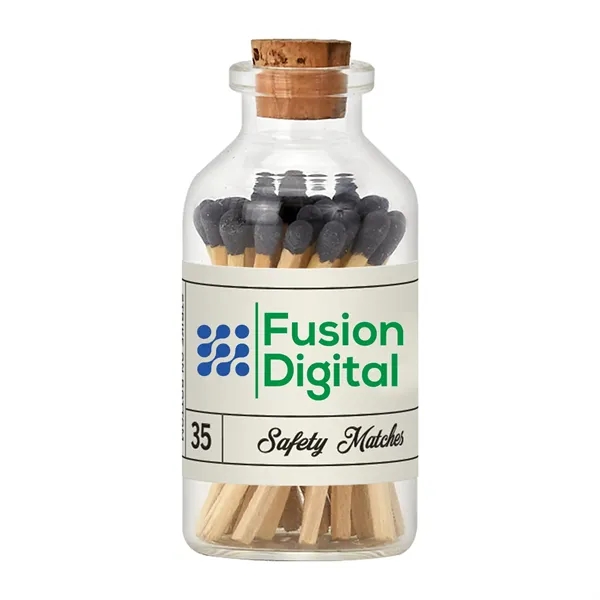 The matches come in an adorable glass container with a cork... from ASI 62088 IDProductsource