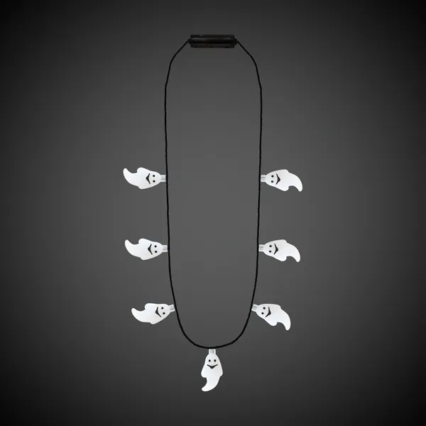34" novelty Halloween necklace with seven LED ghosts with three flash... from ASI 42016 Brighter Promotions Inc