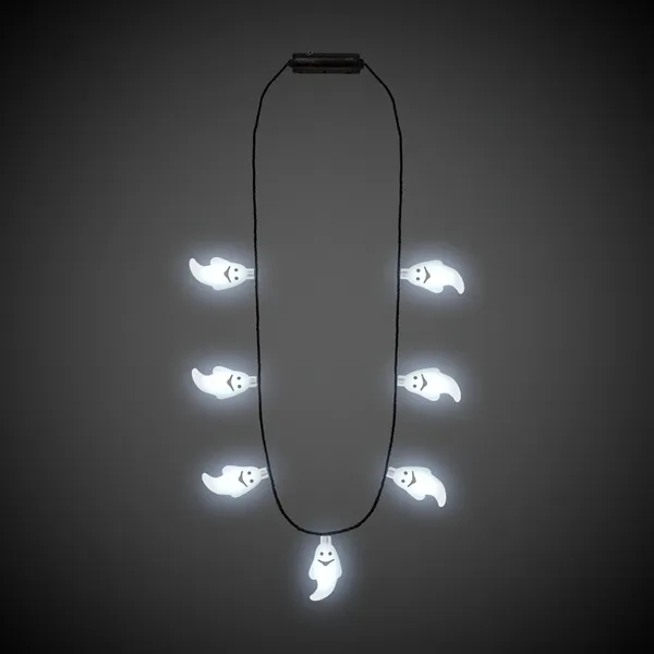 34" novelty Halloween necklace with seven LED ghosts with three flash... from ASI 42016 Brighter Promotions Inc